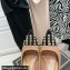 Valentino Heel 9cm Rockstud Alcove Pumps in Kidskin and Patent Leather Nude/Black 2021
