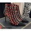 Valentino Heel 10cm Rockstud Alcove Boots in Leather Patent Black 2021