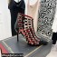 Valentino Heel 10cm Rockstud Alcove Boots in Leather Patent Black 2021