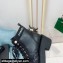 Chanel Heel 5.5cm Lace-Ups Ankle Boots G38514 Calfskin/Patent Black 2021