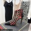 Valentino Heel 10cm Rockstud Alcove Boots in Leather Patent Black 2021