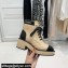 Chanel Heel 5.5cm Lace-Ups Ankle Boots G38514 Calfskin/Patent Beige 2021