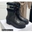 Dior Calfskin and Lambskin Wool D-Major Ankle Boots Black 2021