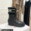 Dior Calfskin and Lambskin Wool D-Major Ankle Boots Black 2021