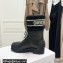 Dior Calfskin and Lambskin Wool D-Major Ankle Boots Black 2021
