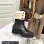 Dior Calfskin and Lambskin Wool D-Major Ankle Boots Black/White 2021