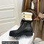 Dior Calfskin and Lambskin Wool D-Major Ankle Boots Black/White 2021