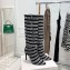 Balmain Heel 9.5cm Jane Stripe logo Thigh-high Boots 2021