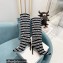 Balmain Heel 9.5cm Jane Stripe logo Thigh-high Boots 2021