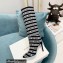 Balmain Heel 9.5cm Jane Stripe logo Thigh-high Boots 2021