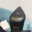 Balmain Heel 9.5cm Raven Thigh-high Boots Knit Black with Monogram Strap 2021