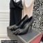 Valentino Heel 9cm Rockstud Alcove Pumps in Kidskin and Patent Leather Black 2021
