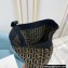 Balmain Heel 9.5cm Raven Thigh-high Boots Knit Brown with Monogram Strap 2021