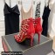 Valentino Heel 10cm Rockstud Alcove Boots in Leather Patent Red 2021