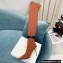 Balmain Heel 9.5cm Raven Thigh-high Boots Knit Orange with Monogram Strap 2021
