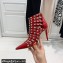 Valentino Heel 10cm Rockstud Alcove Boots in Leather Patent Red 2021