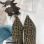 Balmain Heel 9.5cm Stretch Knit Skye Ankle Boots Black/Brown With Balmain Monogram 2021
