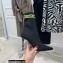 Balmain Heel 9.5cm Stretch Knit Skye Ankle Boots Black/Yellow 2021