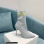 Balmain Heel 9.5cm Stretch Knit Skye Ankle Boots Gray 2021
