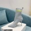 Balmain Heel 9.5cm Stretch Knit Skye Ankle Boots Gray 2021