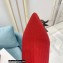Balmain Heel 9.5cm Stretch Knit Skye Ankle Boots Red 2021