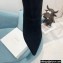 Balmain Heel 9.5cm Raven Thigh-high Boots Suede Black 2021