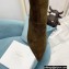 Balmain Heel 9.5cm Raven Thigh-high Boots Suede Khaki 2021