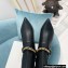 Balmain Okt Chain Detail Thigh-high Boots Leather Black 2021