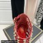 Valentino Heel 10cm Rockstud Alcove Boots in Leather Red 2021