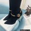 Balmain Okt Chain Detail Thigh-high Boots Suede Black 2021