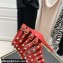 Valentino Heel 10cm Rockstud Alcove Boots in Leather Red 2021