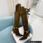 Balmain Okt Chain Detail Thigh-high Boots Suede Khaki 2021