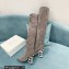 Balmain Heel 9.5cm Nelly Thigh-high Boots Suede Gray 2021