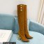 Balmain Heel 9.5cm Nelly Thigh-high Boots Suede Brown 2021