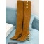 Balmain Heel 9.5cm Nelly Thigh-high Boots Suede Brown 2021