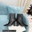 Balmain Heel 9.5cm Nicole Ankle Boots Leather Black 2021
