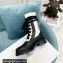 Dior Calfskin and Cotton Diorland Lace-Up Boots Black/White 2021
