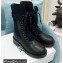 Dior Calfskin and Cotton Diorland Lace-Up Boots Black 2021