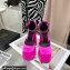 Versace Heel 14.5cm Platform 5cm Medusa Aevitas Satin Pumps Fuchsia 2021