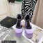 Versace Heel 14.5cm Platform 5cm Medusa Aevitas Satin Pumps Lilac 2021