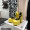 Versace Heel 14.5cm Platform 5cm Medusa Aevitas Satin Pumps Yellow 2021