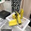 Versace Heel 14.5cm Platform 5cm Medusa Aevitas Satin Pumps Yellow 2021