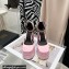 Versace Heel 14.5cm Platform 5cm Medusa Aevitas Satin Pumps Pink 2021