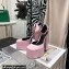 Versace Heel 14.5cm Platform 5cm Medusa Aevitas Satin Pumps Pink 2021