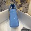 Lady Dior Micro Bag in Patent Cannage Calfskin Blue 2021
