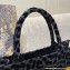 Dior Small Book Tote Bag in Multicolor Mizza Embroidery Gray 2021