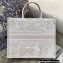 Dior Book Tote Bag in Toile de Jouy Embroidery Pale Pink 2021