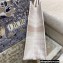 Dior Book Tote Bag in Houndstooth Embroidery Pale Pink 2021