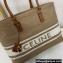 Celine Horizontal Cabas Bag Beige in Textile with Celine print and Calfskin