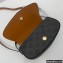 Celine CLUTCH ON STRAP Bag Tan in Triomphe canvas and calfskin